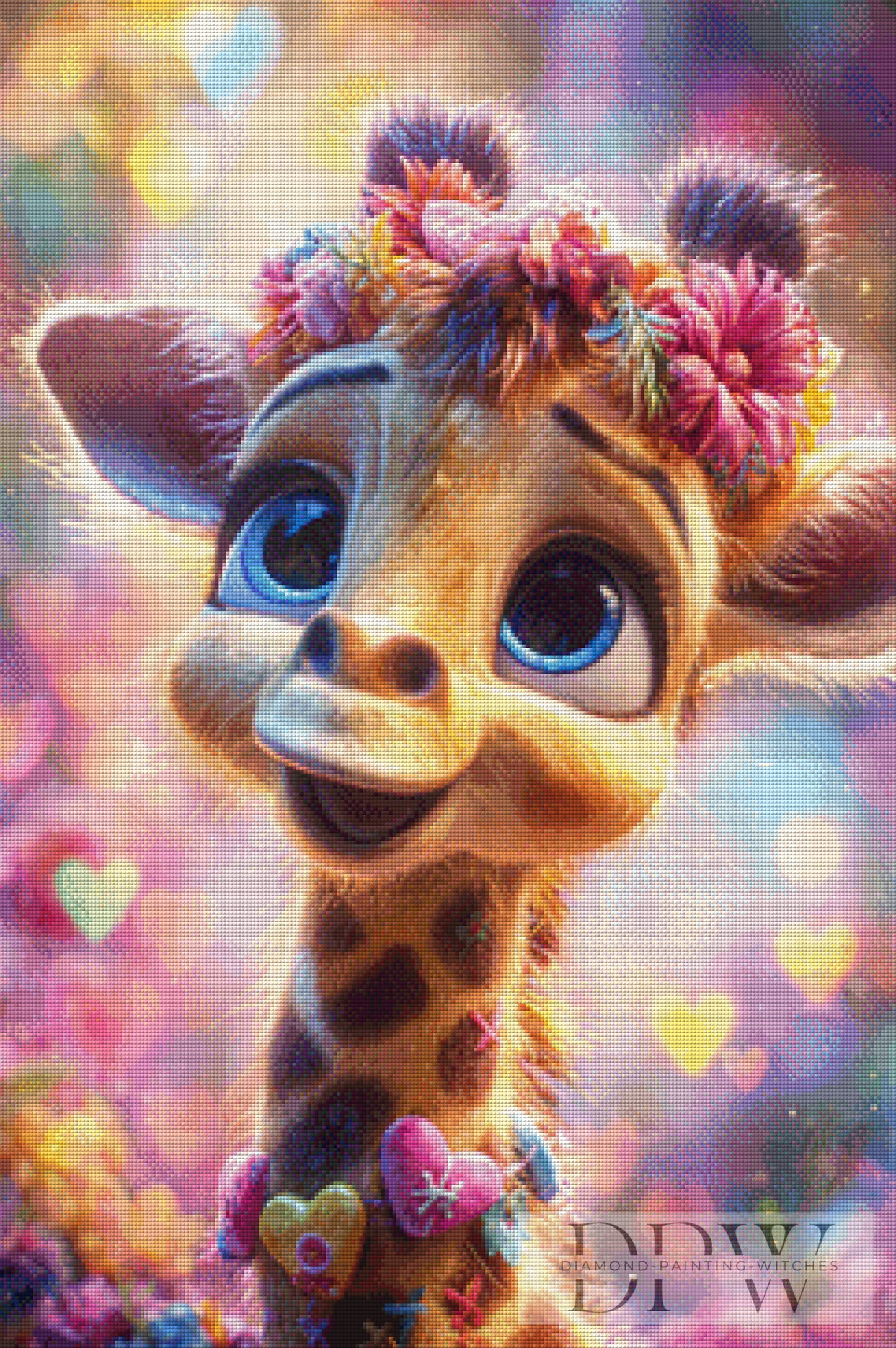 Giraffina by ellufija 60x90cm mit 290 Farben DPW-4078