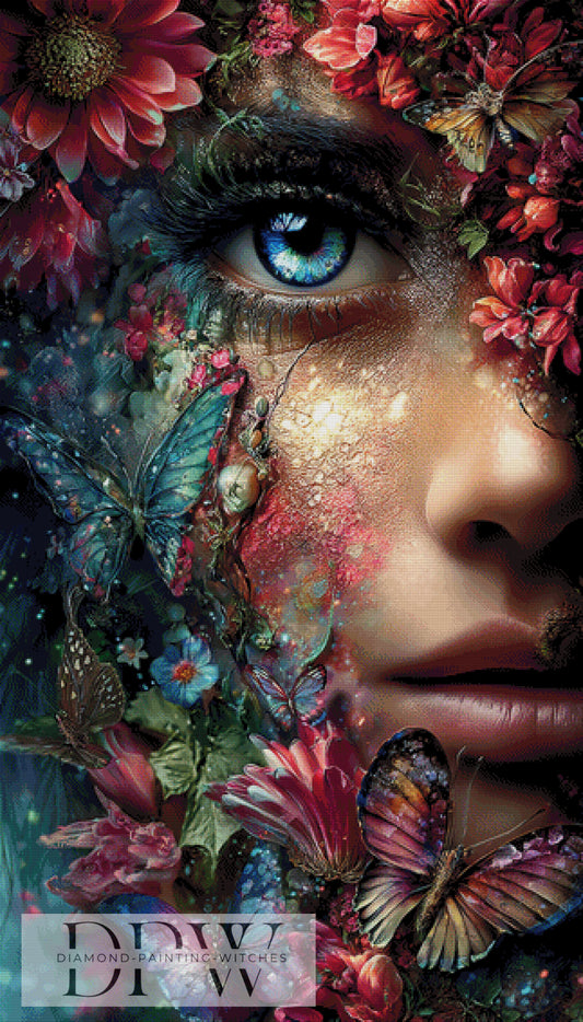 Auraflora by ellufija 80x140cm mit 350 Farben DPW-4084