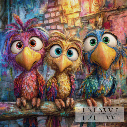 Crazy Böörds 2.0 by CreatiVart 90x90cm mit 380 Farben DPW-4088