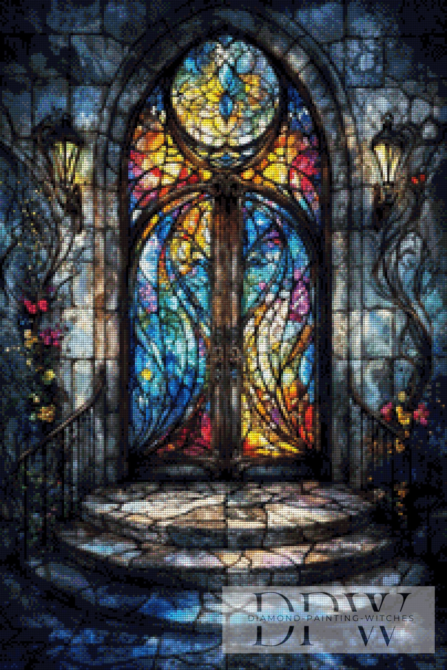 Kathedrale Entrance by Pixxel Pics 50x75cm mit 250 Farben DPW-4099