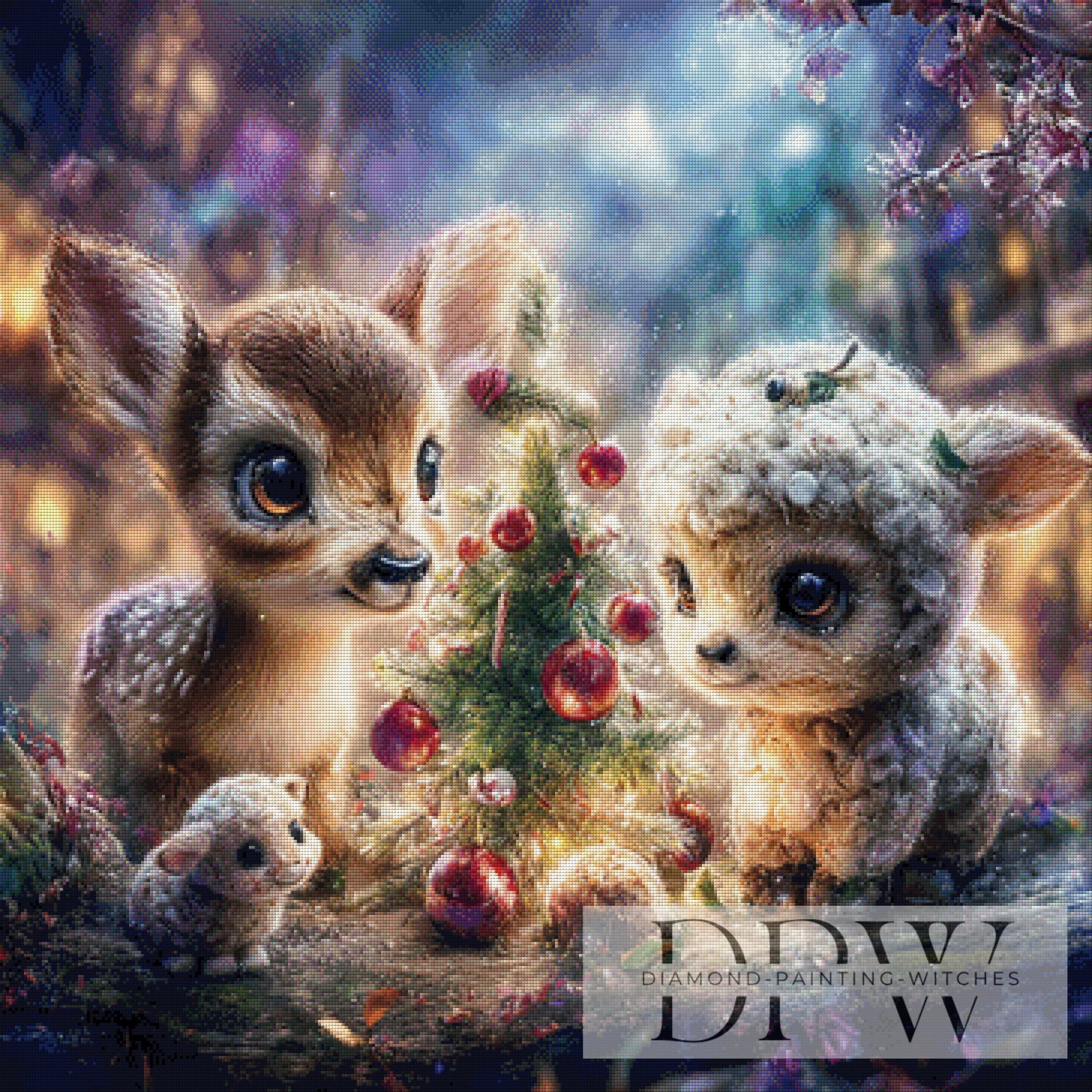 Winterwunderbund by ellufija 90x90cm mit 260 Farben DPW-4125