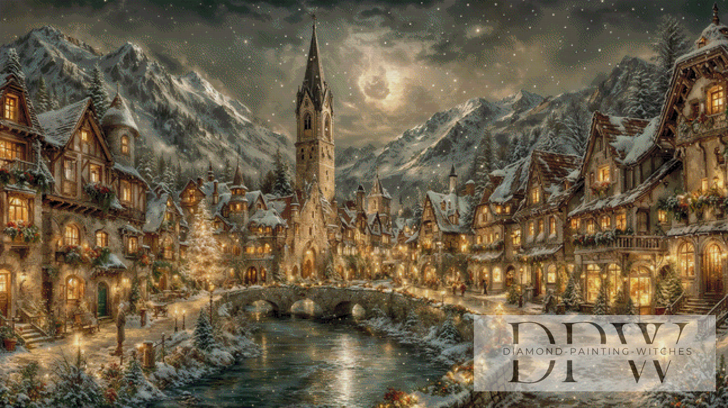Christmas time in town by Pixxel Pics 160x90cm mit 155 Farben DPW-4110