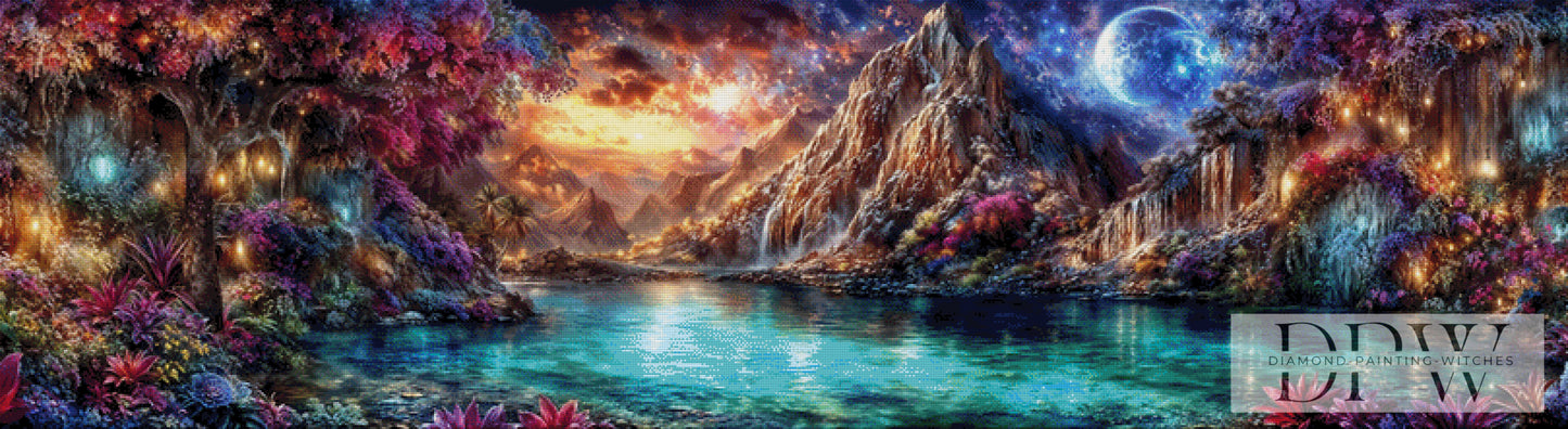 Farbenschlucht by ellufija 200x55cm mit 350 Farben DPW-4112