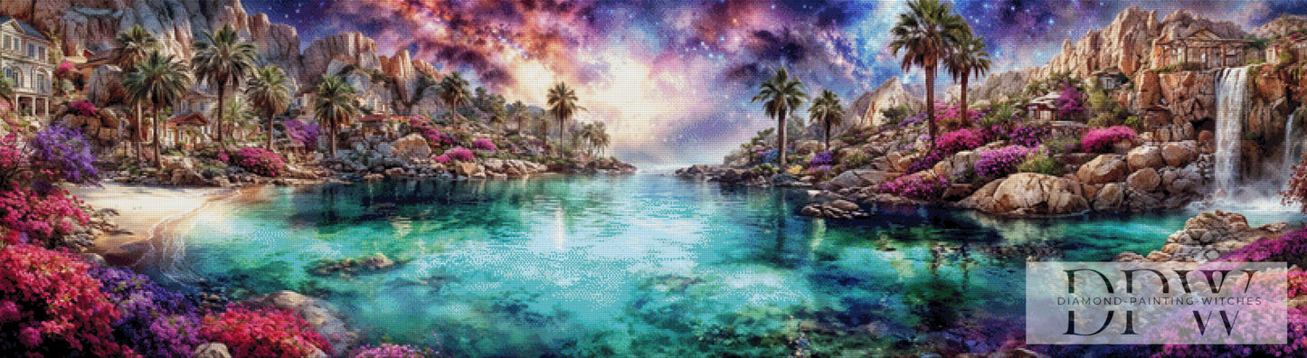 Traumlaguna by ellufija 200x55cm mit 350 Farben DPW-4113