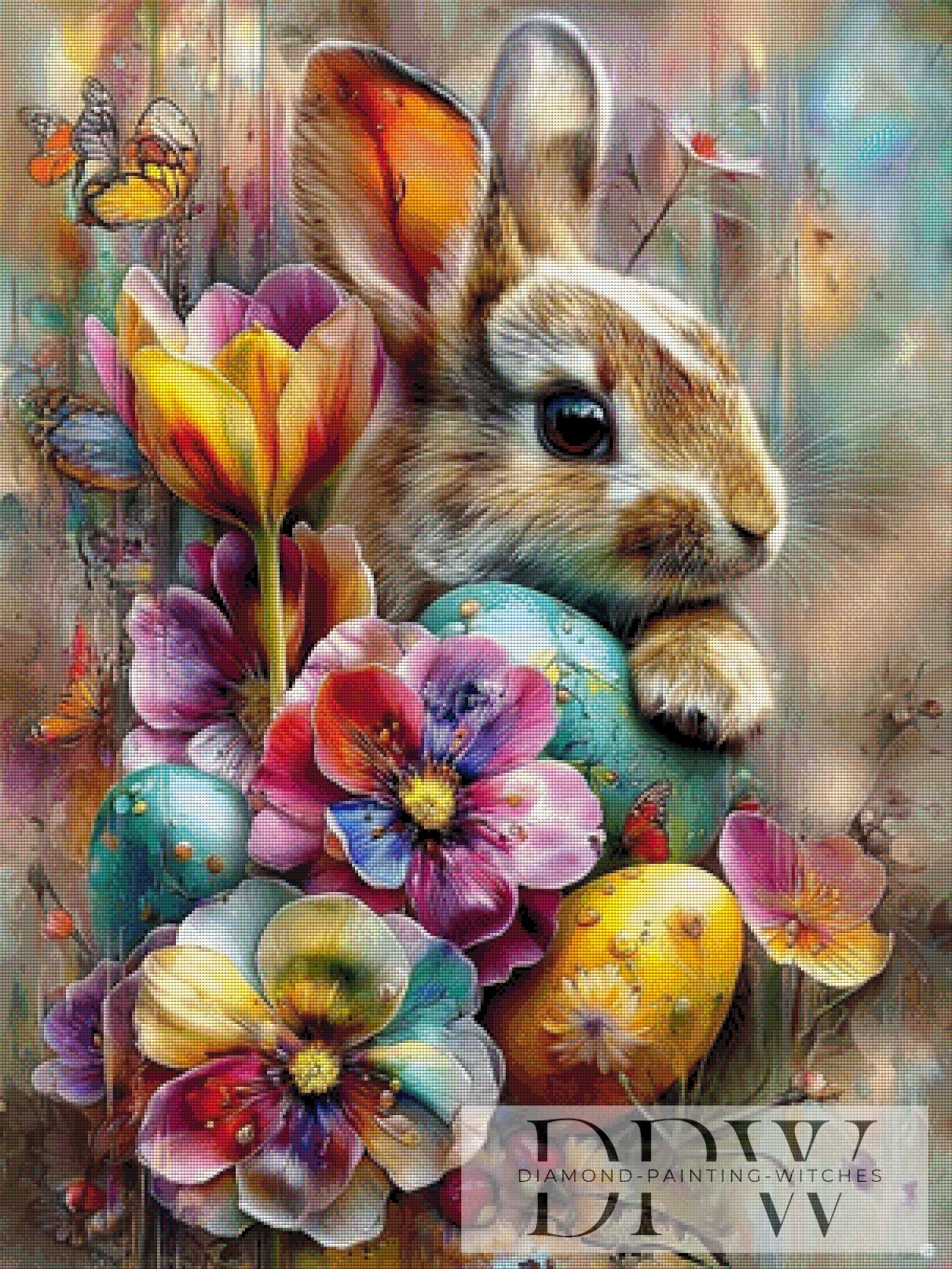 Ostergruß by CleoDora 75x100cm mit 370 Farben DPW-411