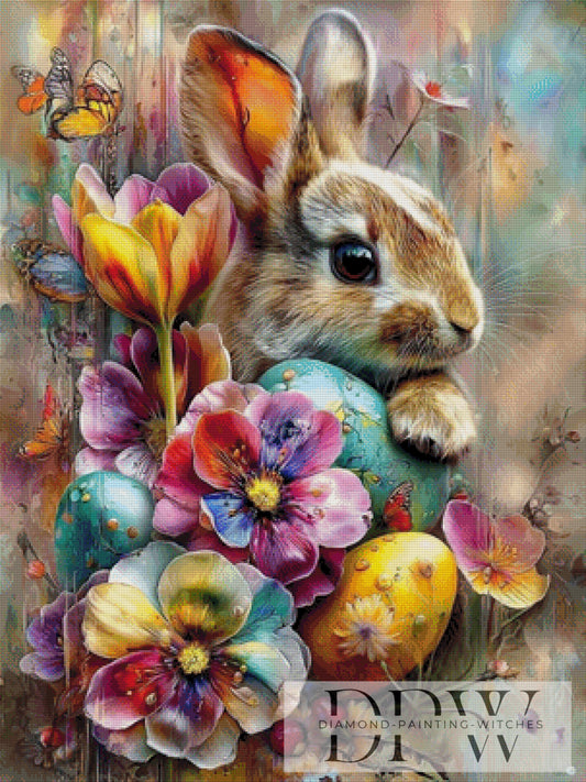 Ostergruß by CleoDora 75x100cm mit 370 Farben DPW-411