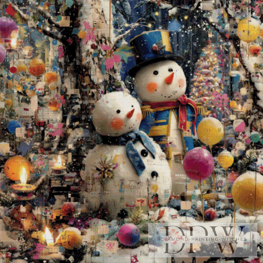 Wimmel Weihnacht by QN 90x90cm mit 290 Farben DPW-4135