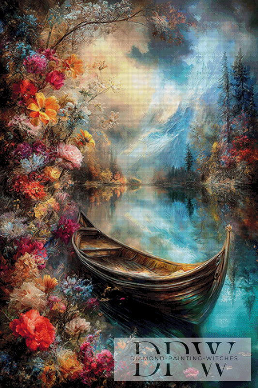 Paradiesische Bootstour by Catill 80x120cm mit 350 Farben DPW-4151