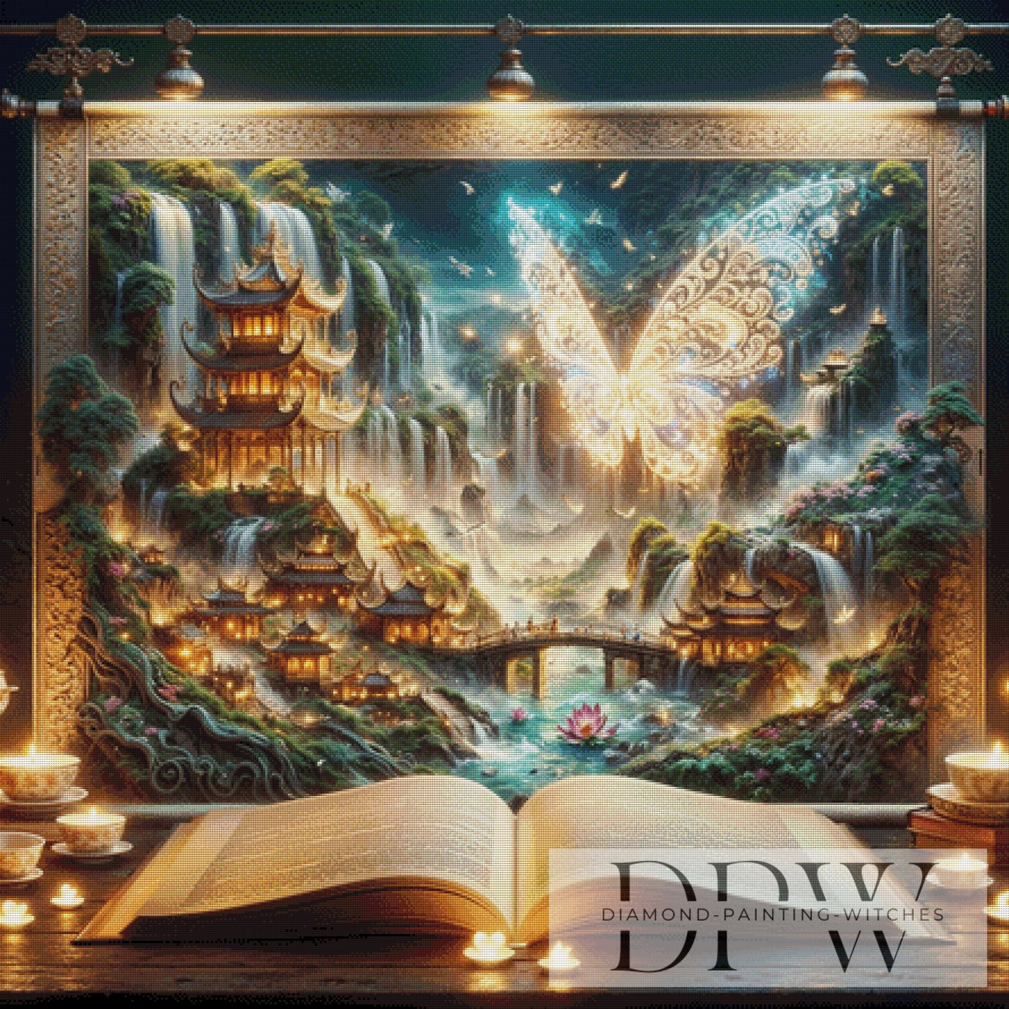 Tales of Asia by Pixxel Pics 110x110cm mit 240 Farben DPW-4153