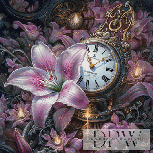 Zeitbouquet by Catill 90x90cm mit 200 Farben DPW-4155