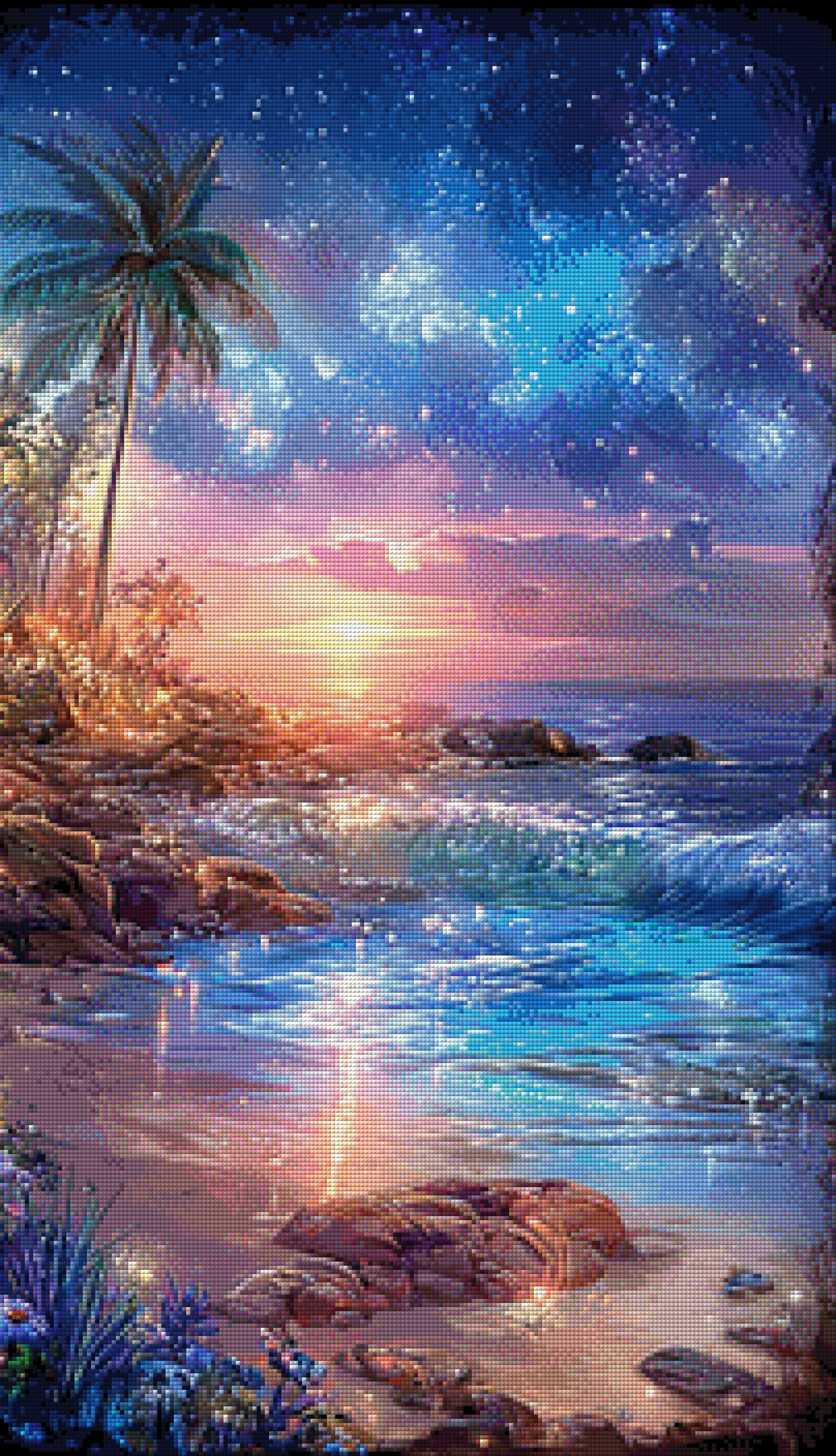 Mehrteiler - Aurora Beach by ellufija 3x50x87cm  DPW-4157