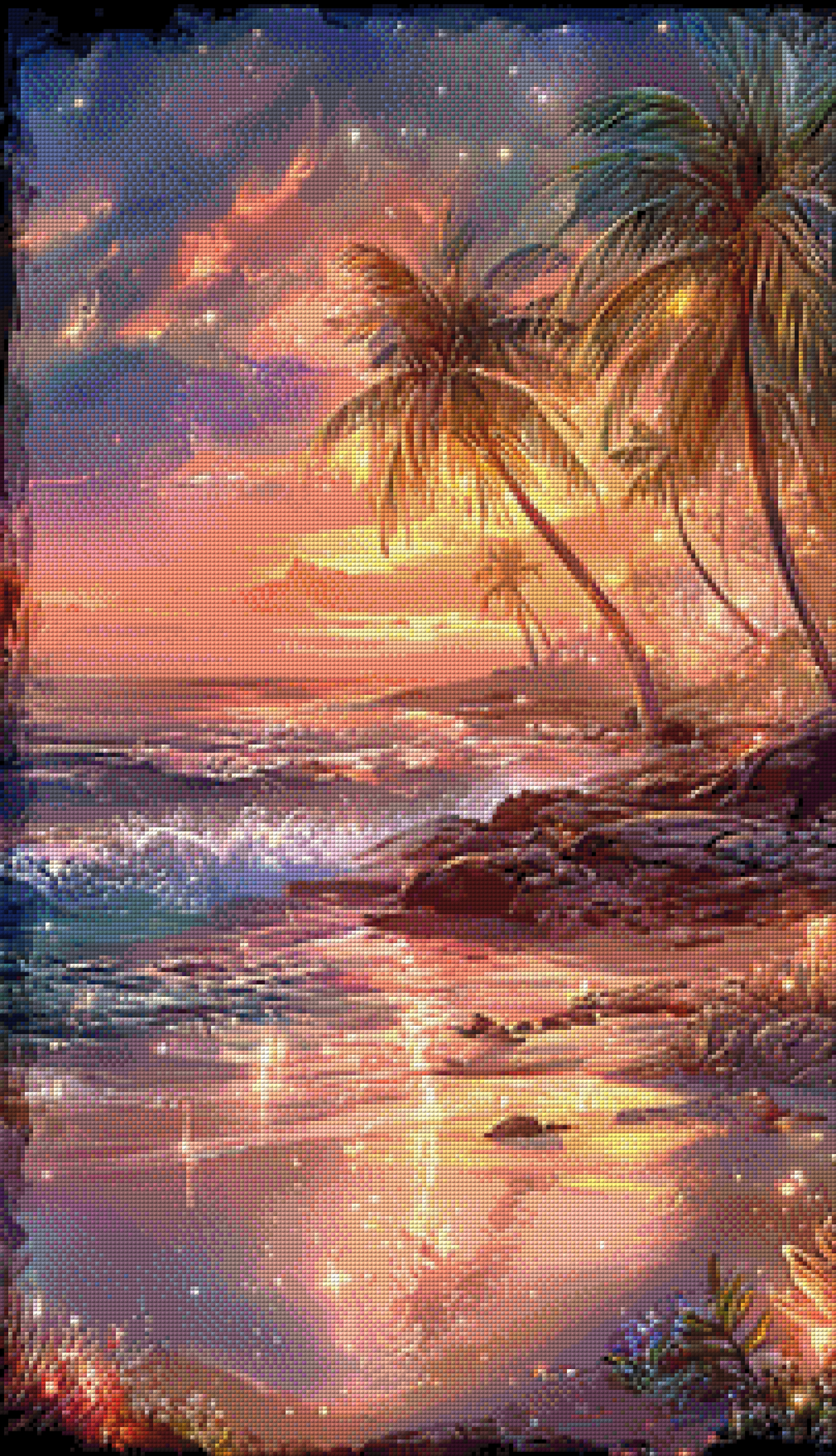 Mehrteiler - Aurora Beach by ellufija 3x50x87cm  DPW-4157