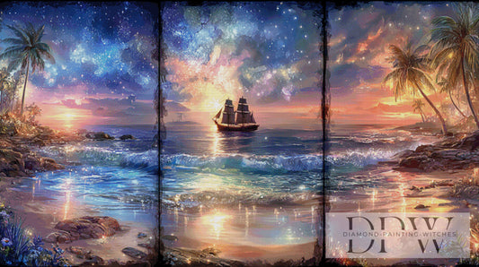 Mehrteiler - Aurora Beach by ellufija 3x50x87cm  DPW-4157