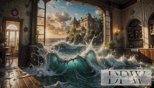 Surreal Kitchen by Pixxel Pics 140x80cm mit 180 Farben DPW-4167