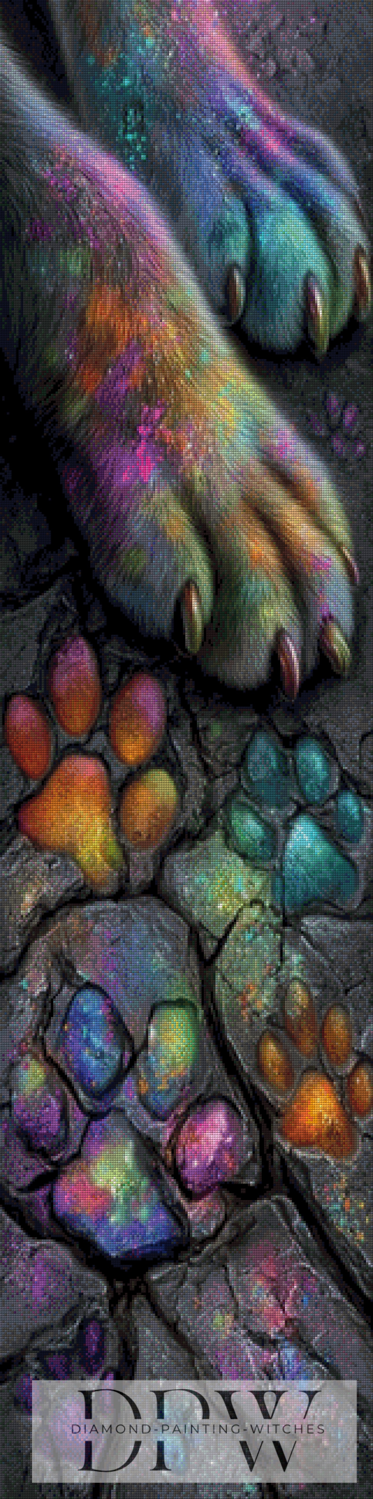 Dogs memories by Pixxel Pics 40x160cm mit 250 Farben DPW-4184