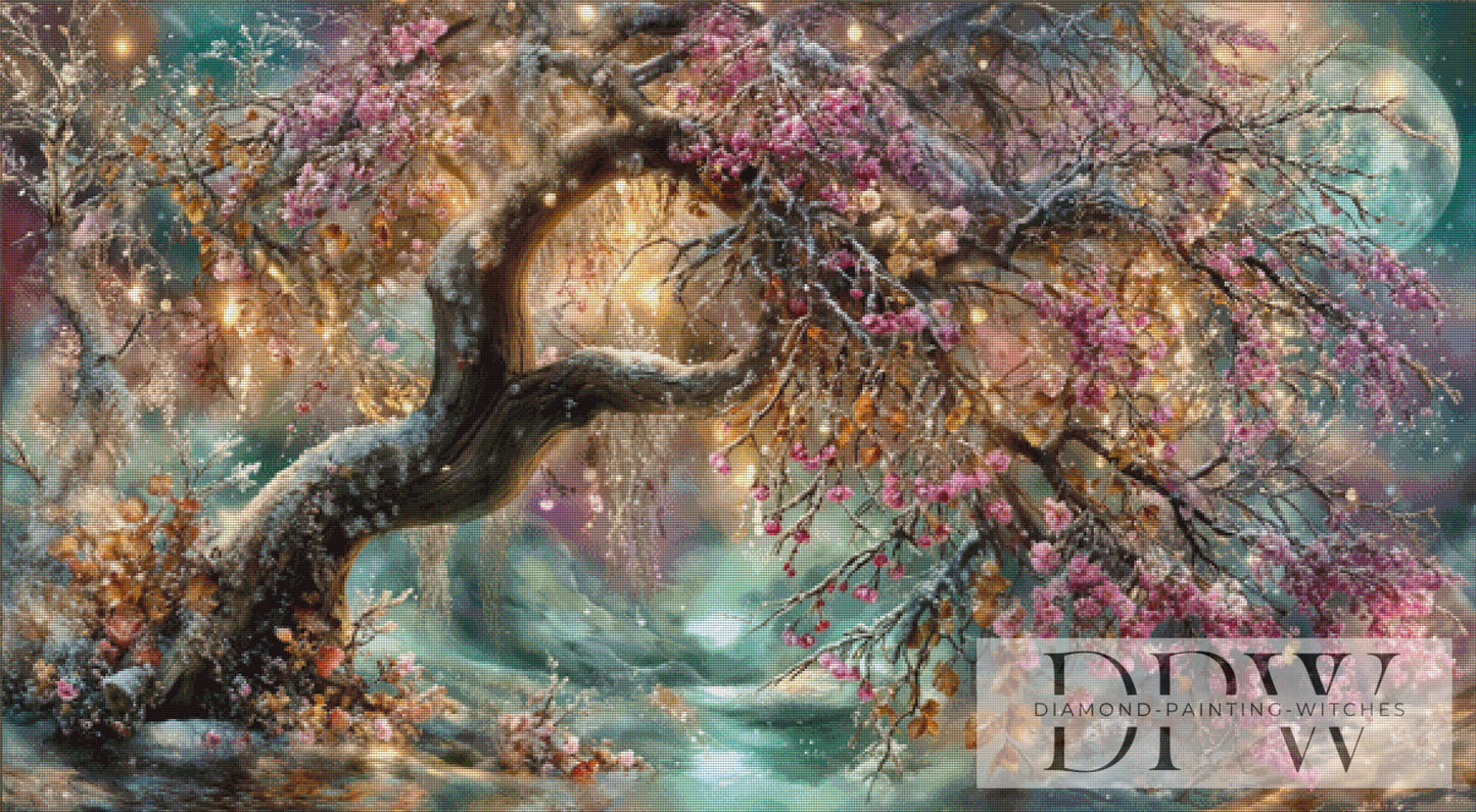 Everblooming Willow by Pixxel Pics 145x80cm mit 240 Farben DPW-4190