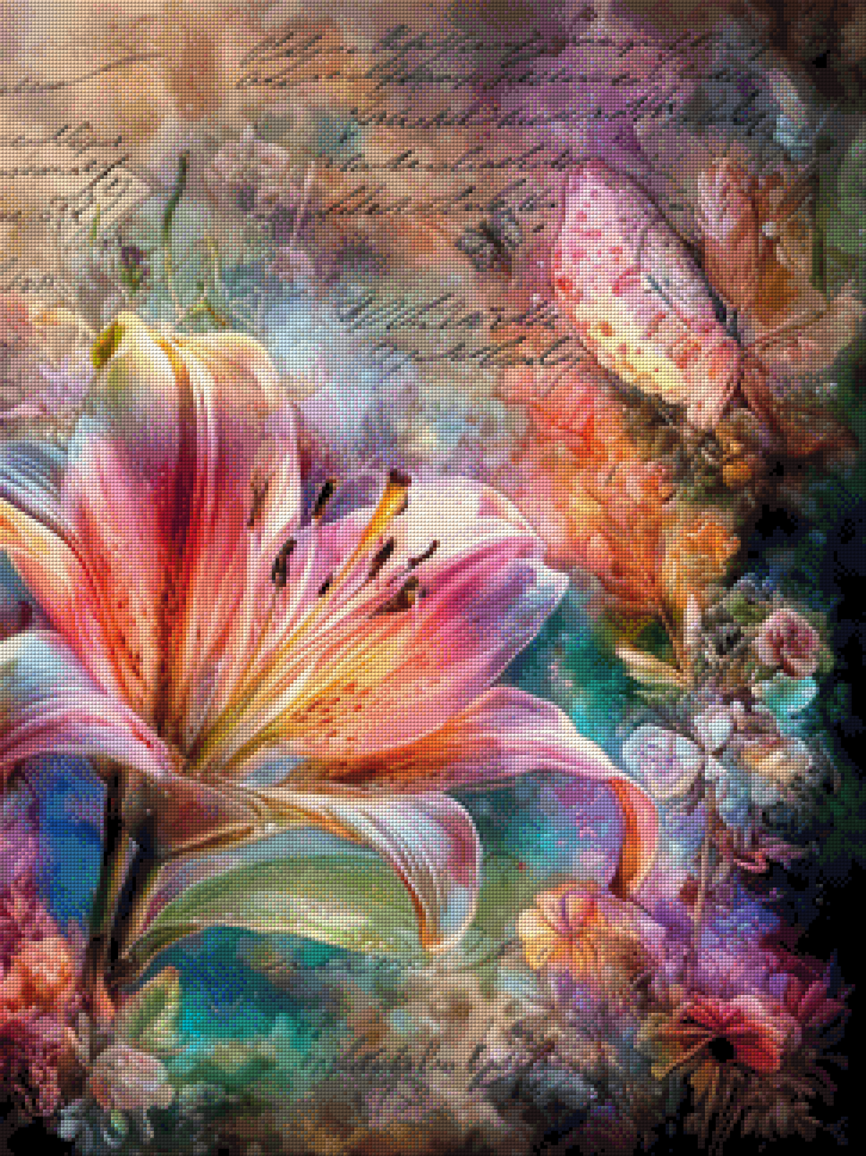 Mehrteiler - Vintage Lily Panels by ellufija 3x