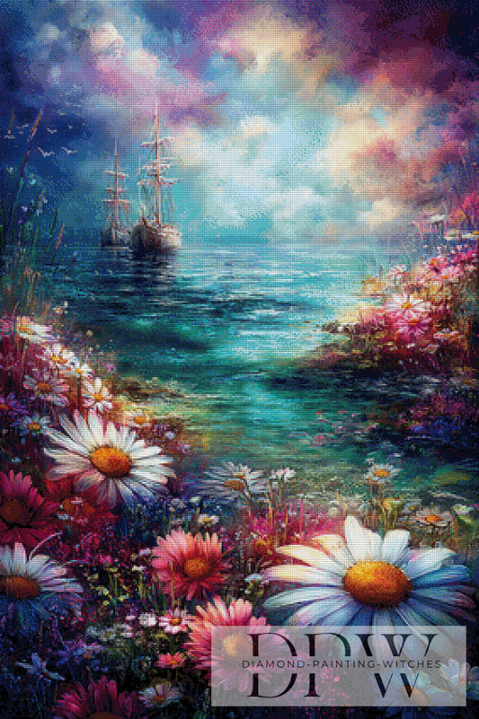 Segel der Sehnsucht by ellufija 70x105cm mit 360 Farben DPW-4214