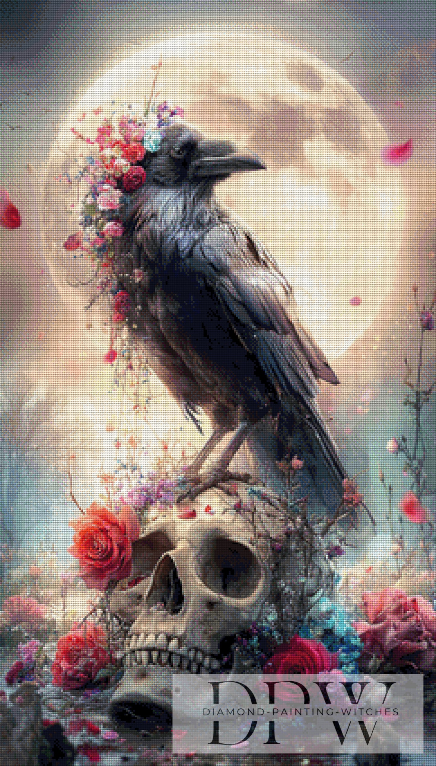 Ravenveil by ellufija 60x105cm mit 250 Farben DPW-4216