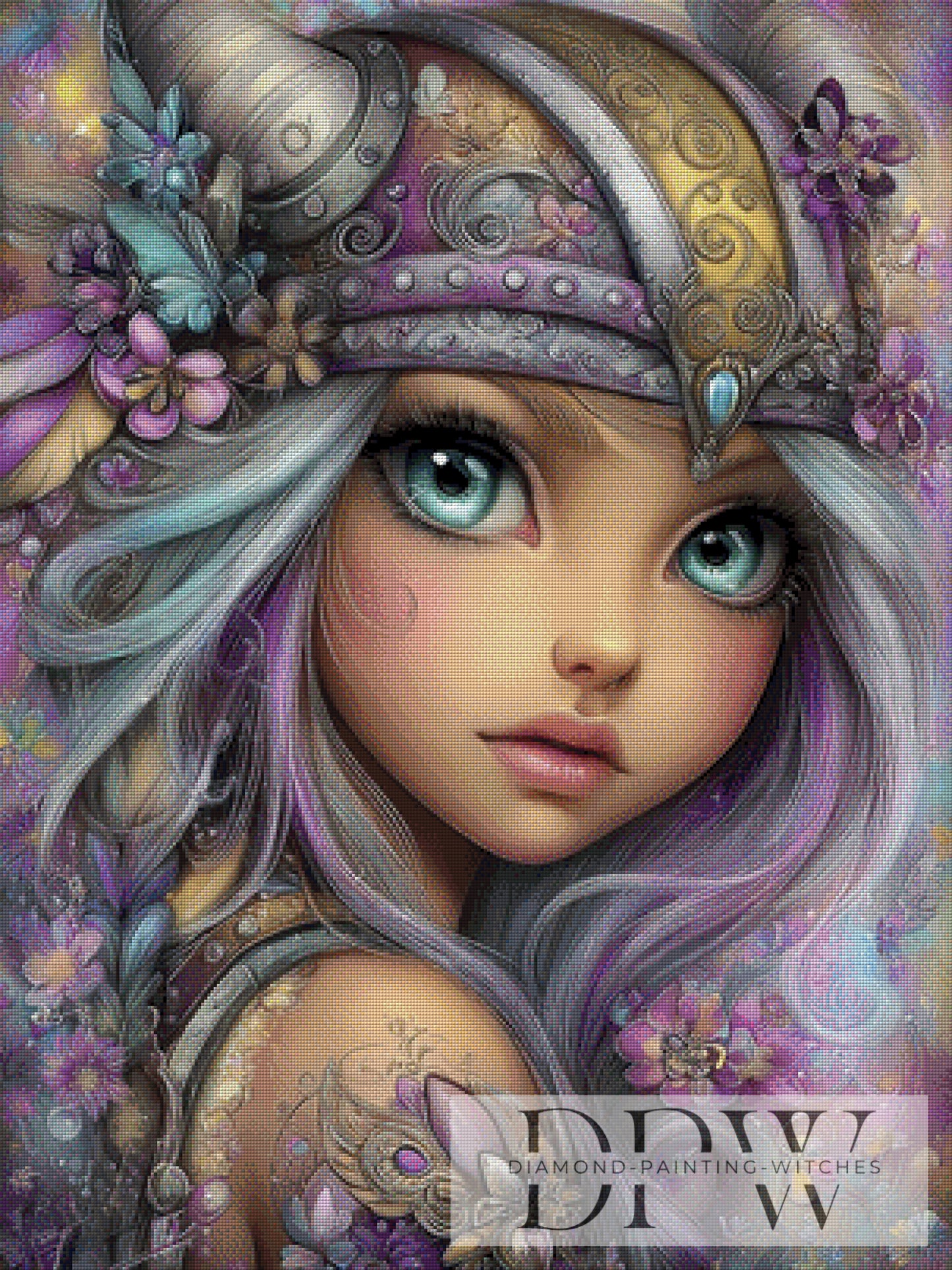 Wikinger Elly by Elly_A.I. 75x100cm mit 190 Farben DPW-4228