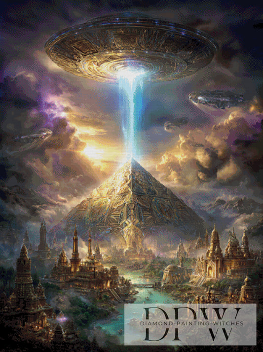 Fremde Welten by Maggie 90x120cm mit 260 Farben DPW-4241