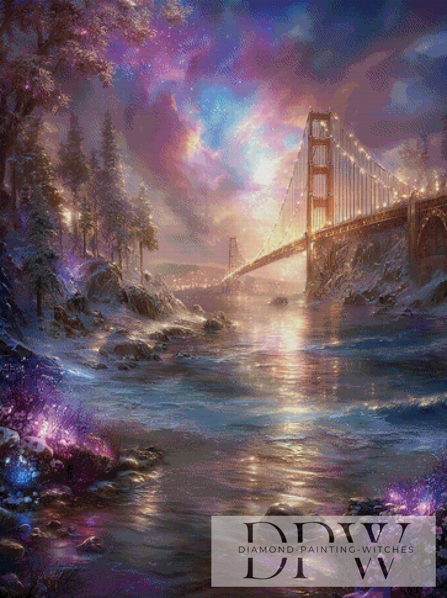 Bridge View by Maggie 90x120cm mit 200 Farben DPW-4244