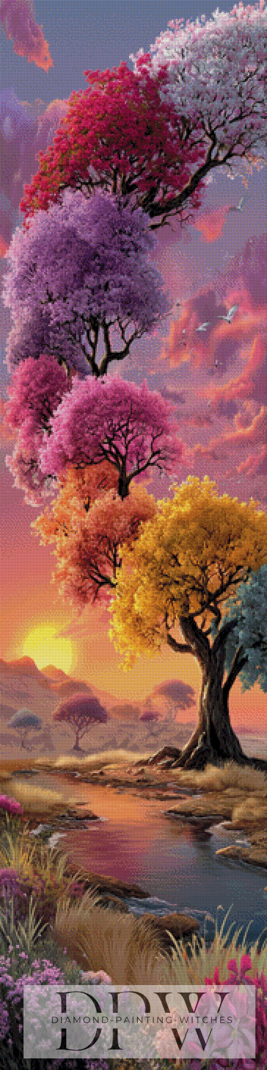 Wandelbäumchen by QN 45x180cm mit 260 Farben DPW-4252