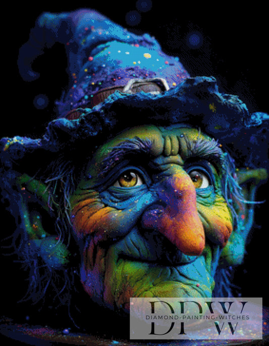 Tuschkastengesicht by QN 70x90cm mit 260 Farben DPW-4254