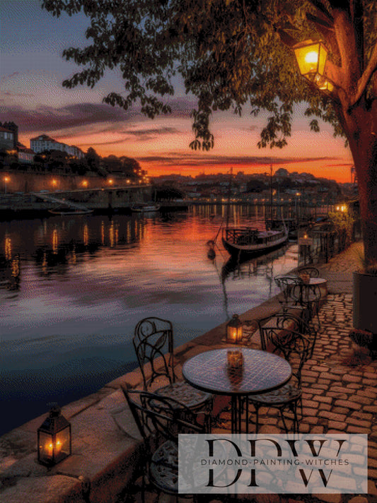 Auf der Promenade by QN 90x120cm mit 140 Farben DPW-4258