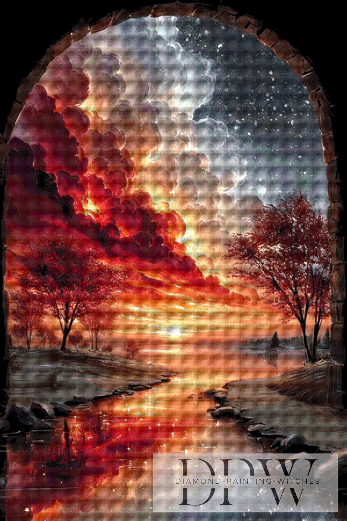 Tunnelblick zu den Sternen by QN 80x120cm mit 185 Farben DPW-4268