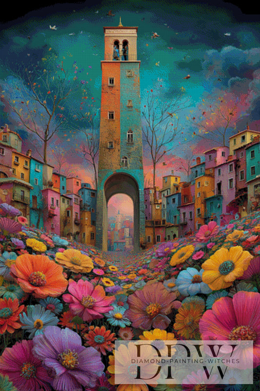 Flowercity by QN 80x120cm mit 310 Farben DPW-4269