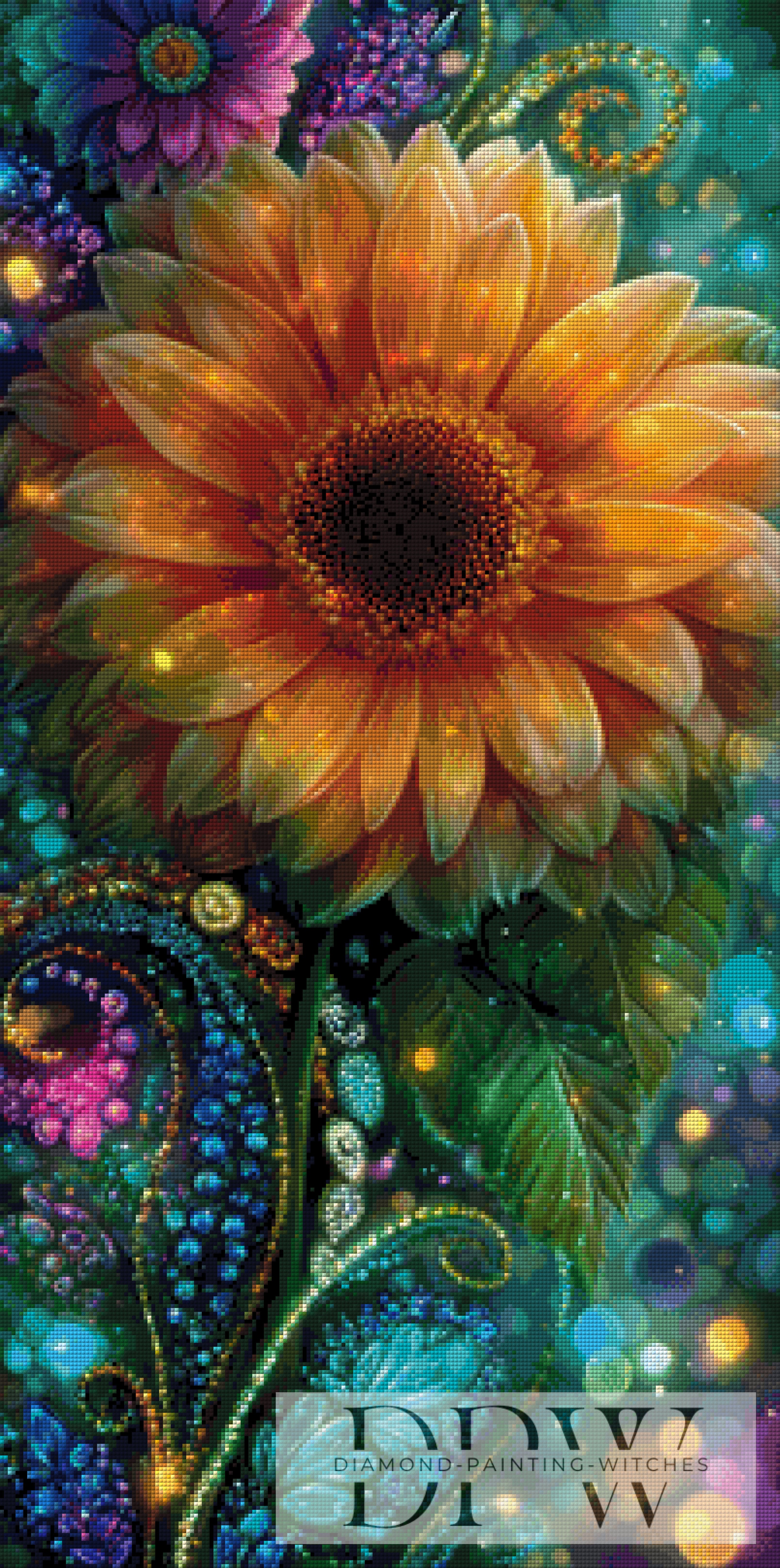 Sonnenstrahlblüte by Elly_A.I. mit 270 Farben
