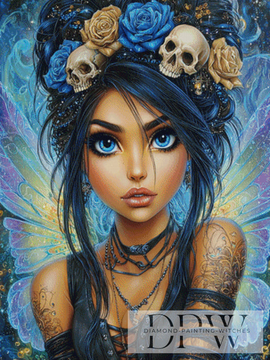 Dark fairy by Elly_A.I. 75x100cm mit 240 Farben DPW-4279