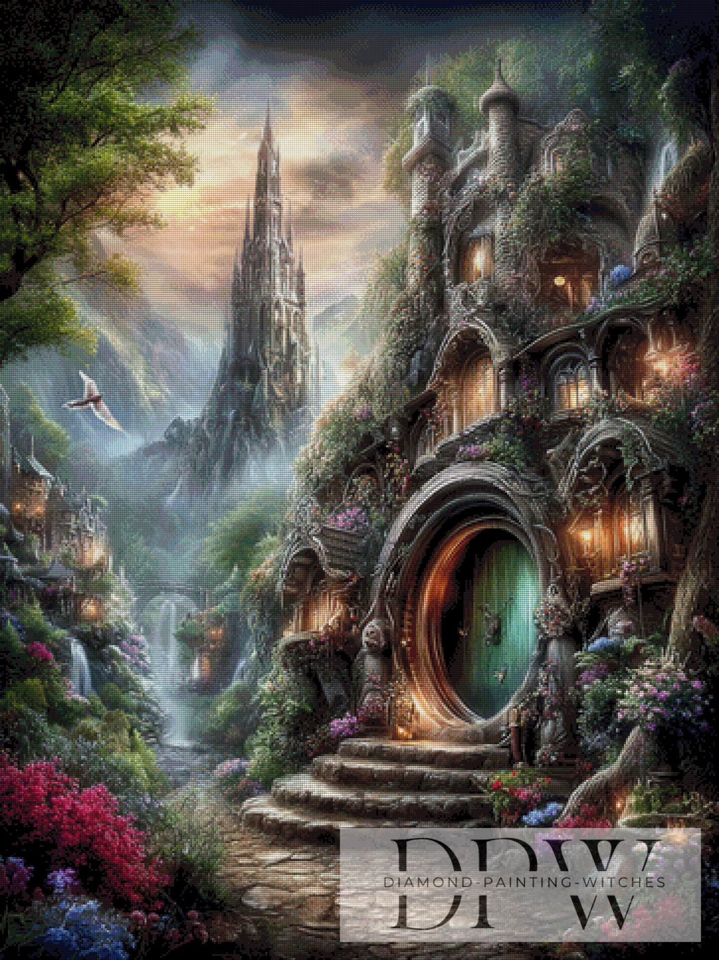 Zwischenheim by Elly_A.I. 90x120cm mit 270 Farben DPW-4287