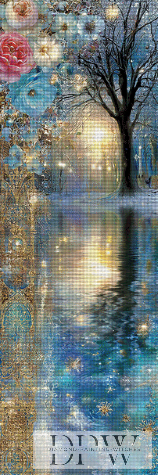 Whisperthree by Elly_A.I. 50x150cm mit 240 Farben DPW-4290