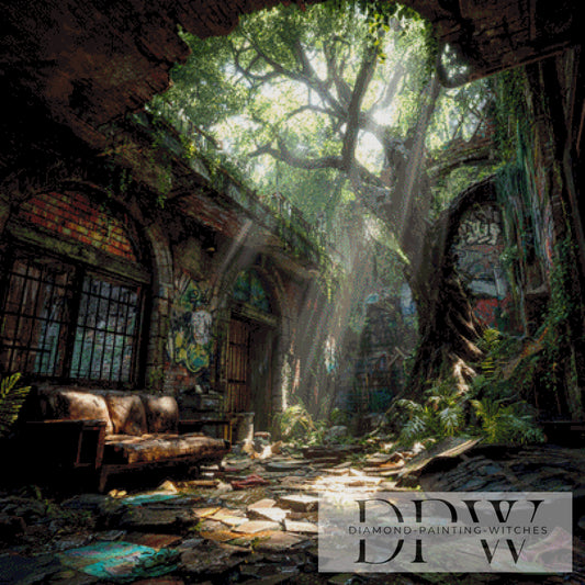 Wurzelheim by ellufija 100x100cm mit 210 Farben DPW-4297