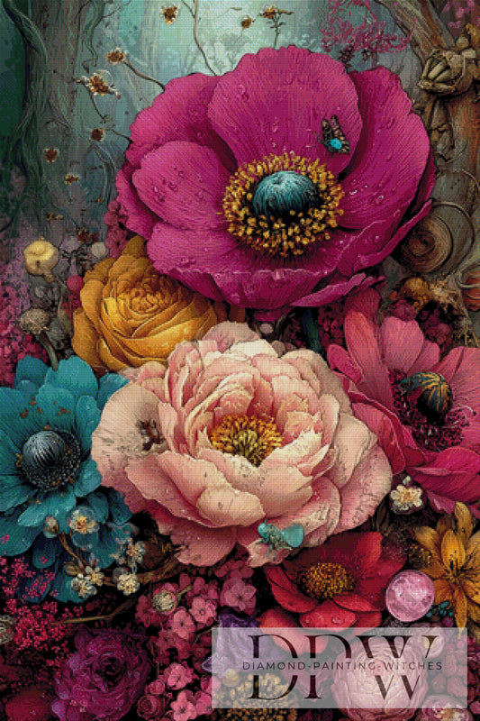 le bouquet by QN 80x120cm mit 300 Farben DPW-4302