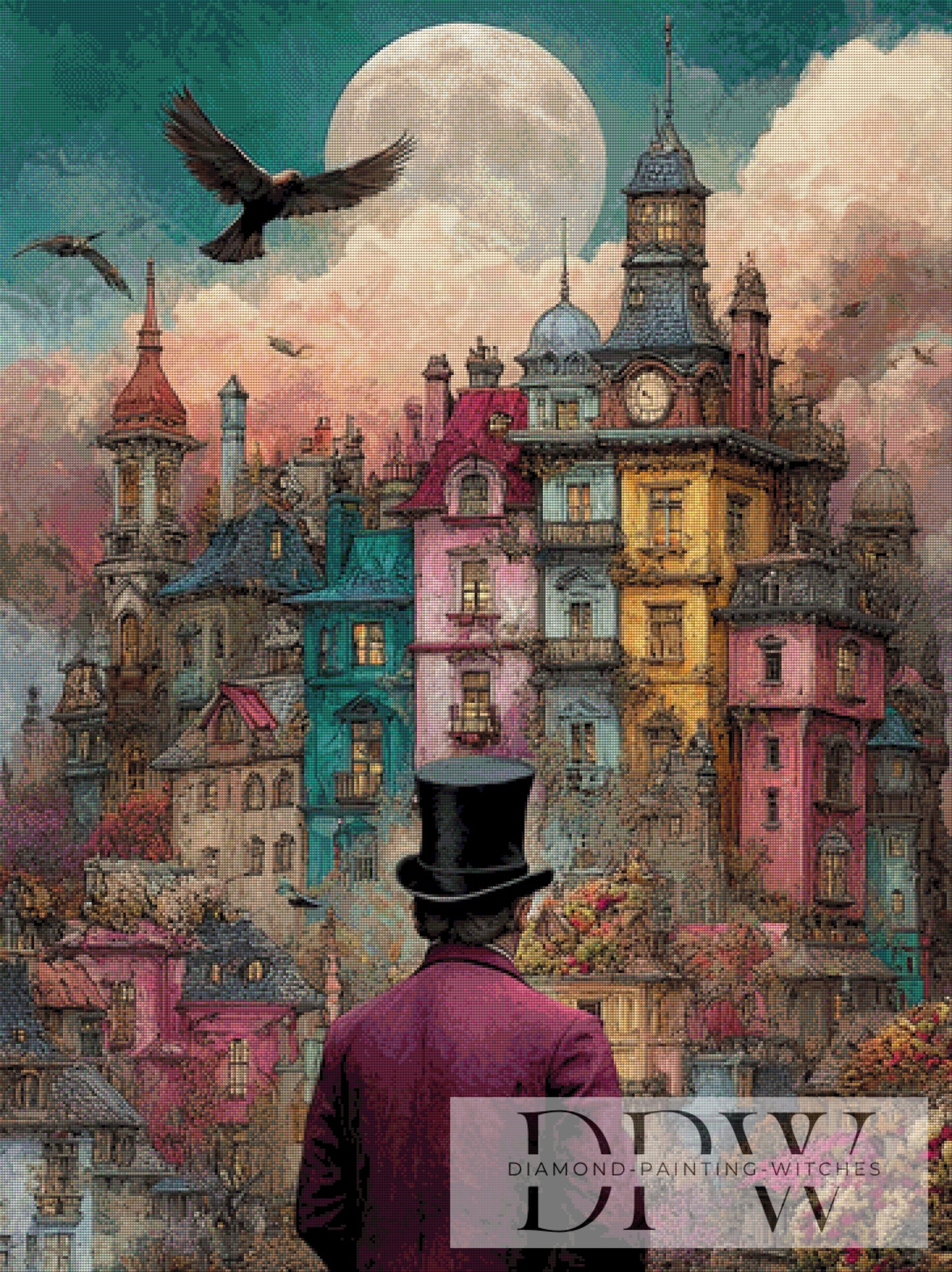 Altstadt Charme by QN 90x120cm mit 230 Farben DPW-4306