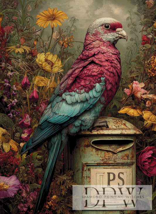 Brieftaube by QN 80x110cm mit 240 Farben DPW-4307