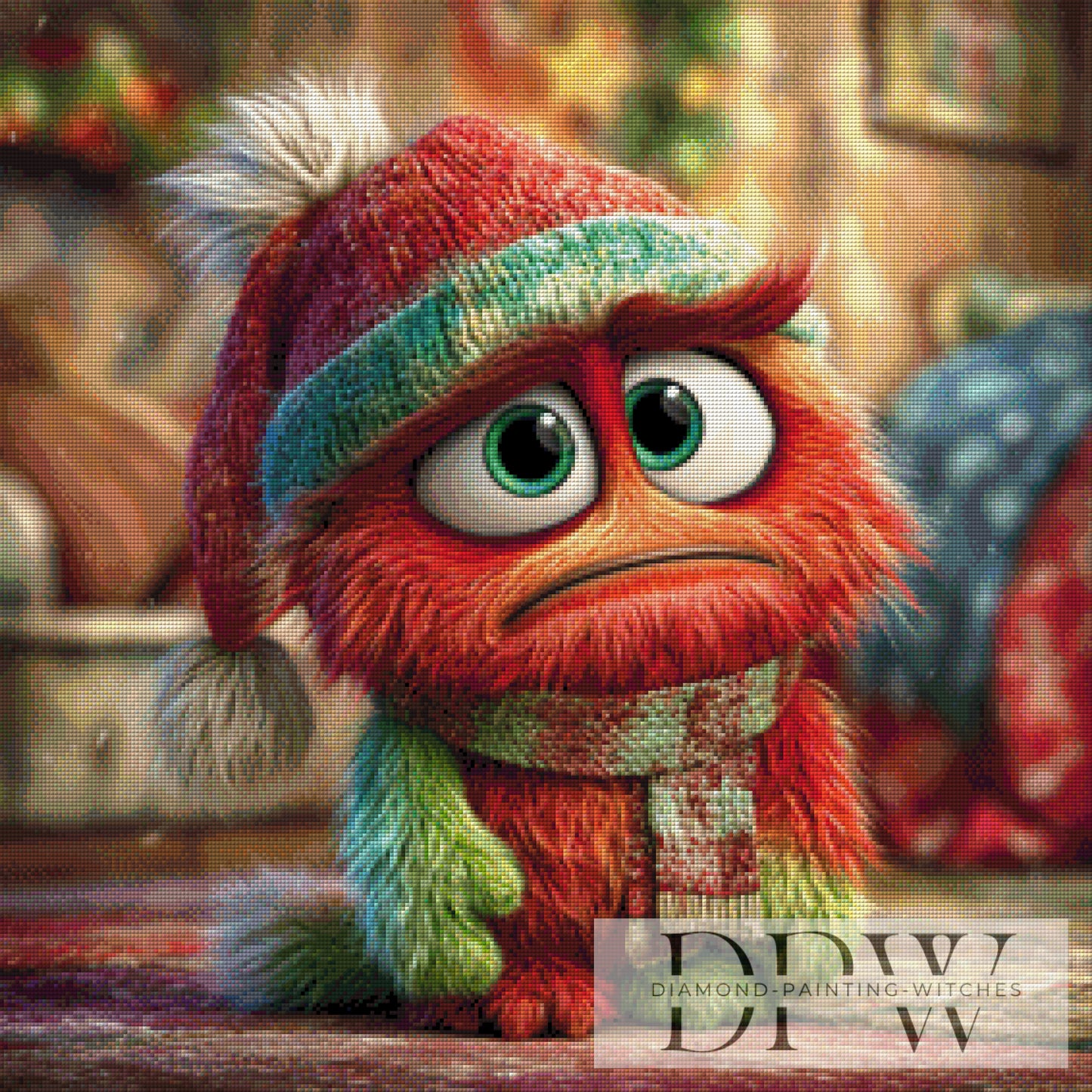 Weihnachtsmuffel by Casalla Vendetta 70x70cm mit 270 Farben DPW-4320