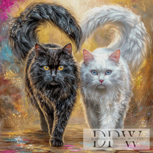 Black & White by CreatiVart 90x90cm mit 200 Farben DPW-4323