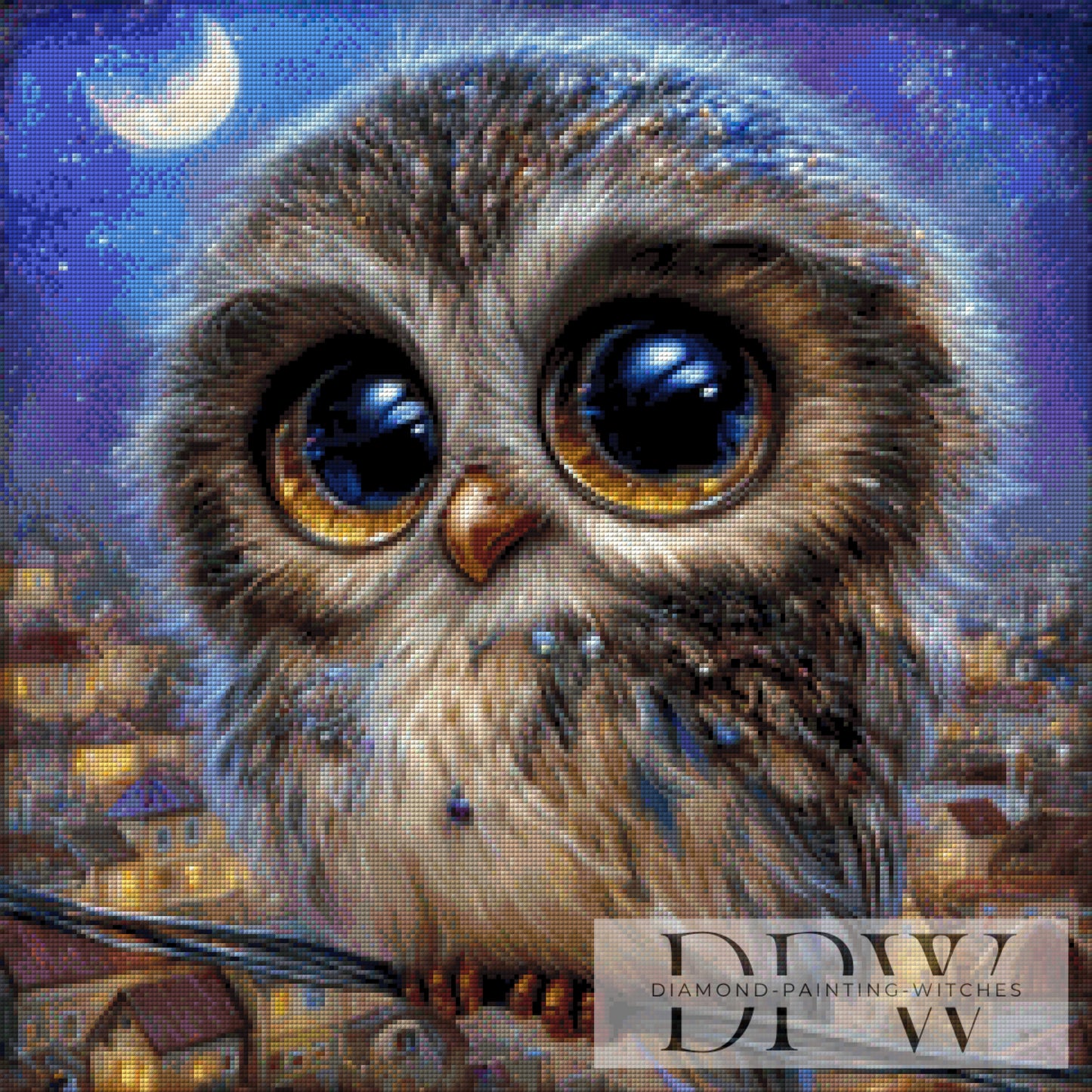 MIni Eulchen by CreatiVart 60x60cm mit 160 Farben DPW-4345
