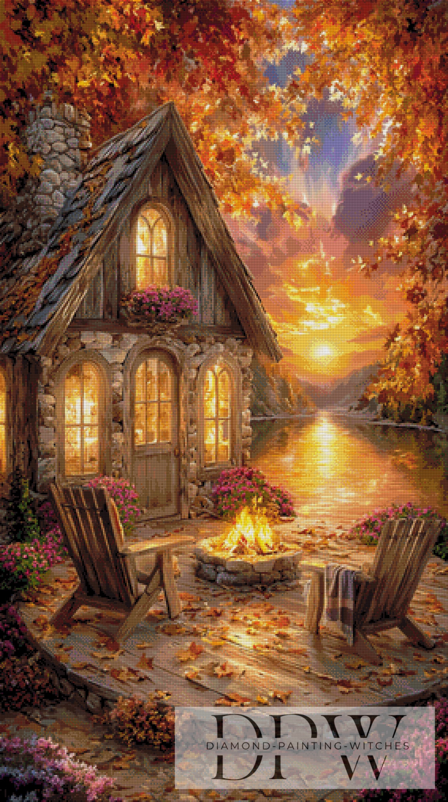 Urlaub am See by CreatiVart 70x125cm mit 230 Farben DPW-4346