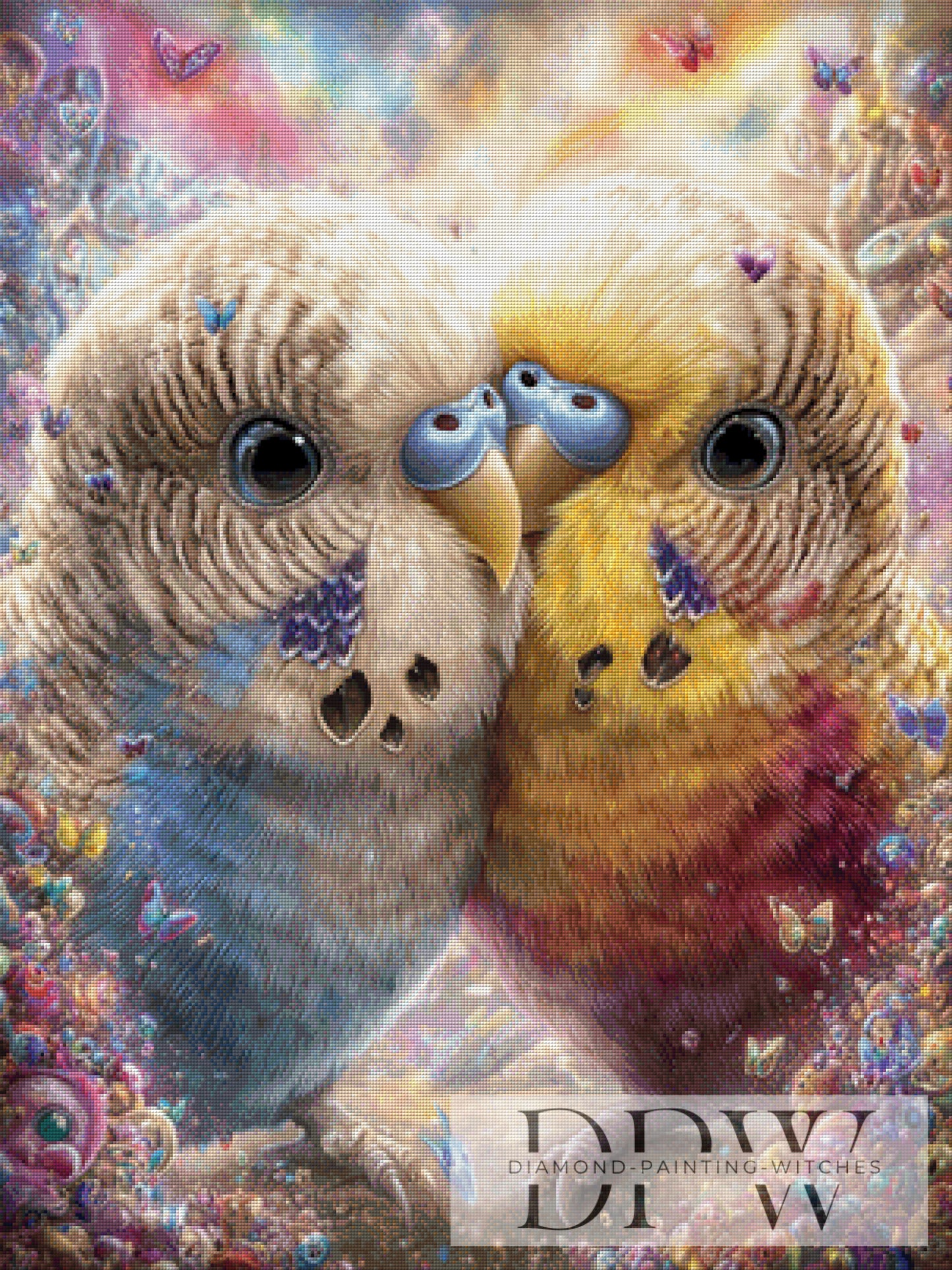 Hansi flirtet mit Rosi by CreatiVart 75x100cm mit 260 Farben DPW-4353