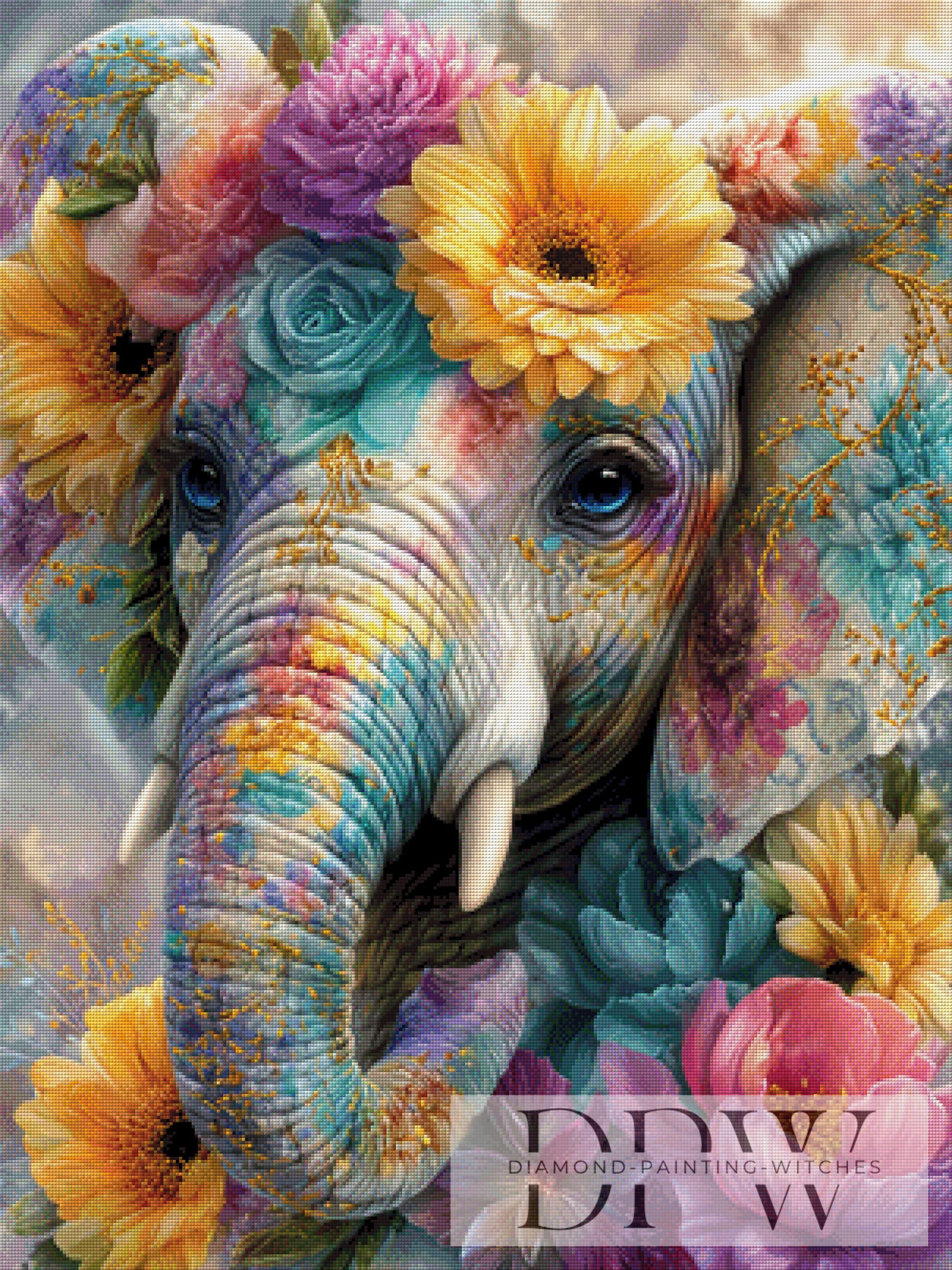 Blumen Erika by Casalla Vendetta 75x100cm mit 360 Farben DPW-4356