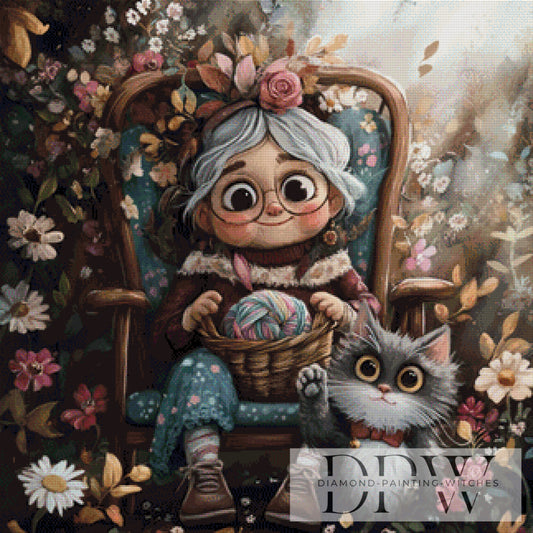 Zusammen alt werden by Lisa Morgan 80x80cm mit 170 Farben DPW-4374