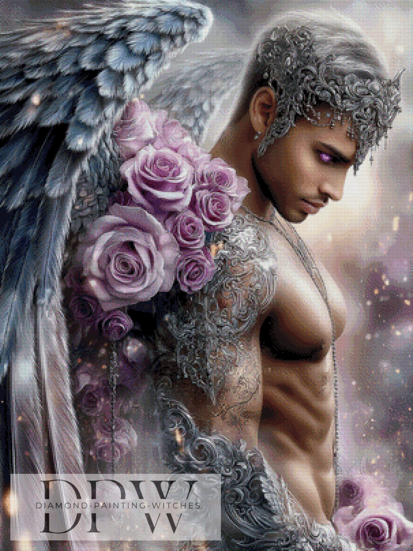 Purple Angel II by Elly_A.I. 75x100cm mit 130 Farben DPW-4390