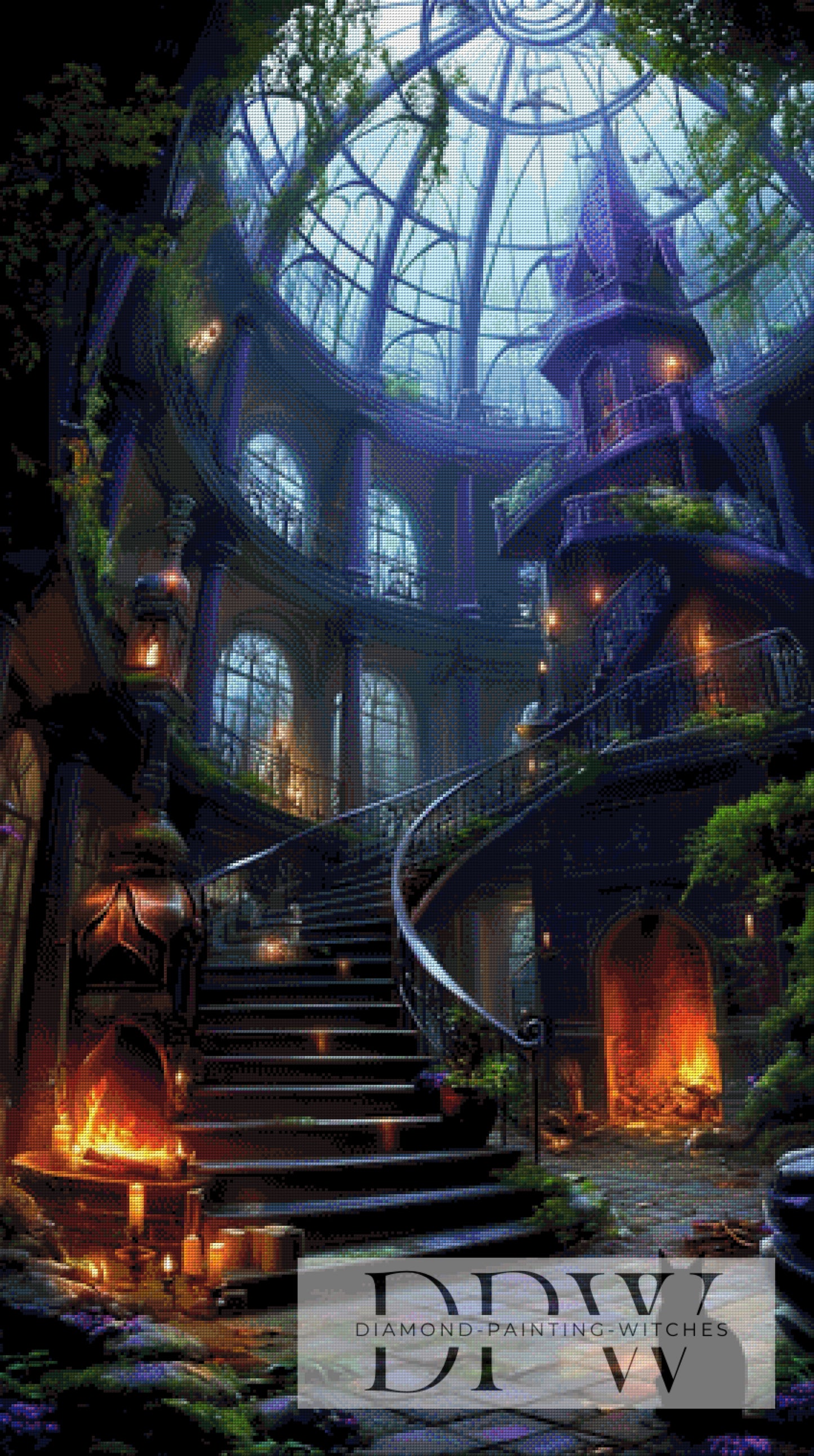 Witchers Hall by QN 70x125cm mit 230 Farben DPW-4409