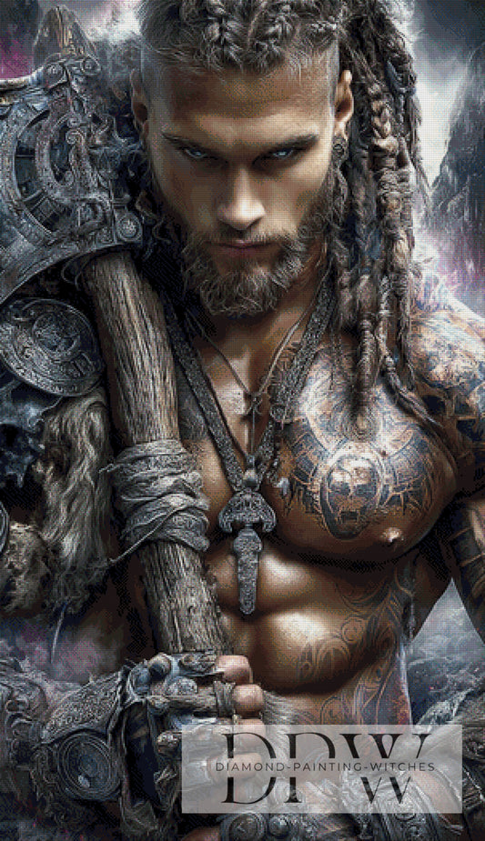 Wächter des Nordlichts by Elly_A.I. 75x130cm mit 120 Farben DPW-4415