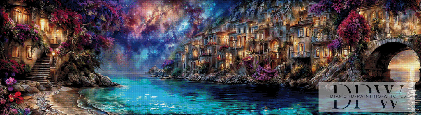 Lagunenstadt by ellufija 200x55cm mit 310 Farben DPW-4421